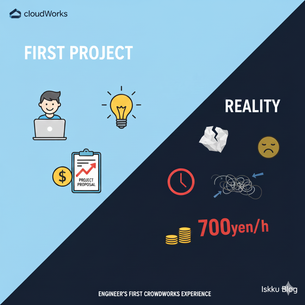 クラウドワークス初案件が思った以上に大変だったので、体験と学びをまとめる
