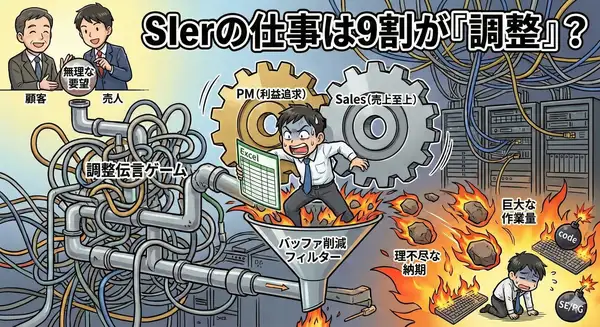 SIerの仕事は9割が『調整』？プログラミングより重要な「伝言ゲーム」の正体