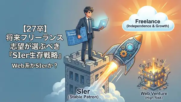 <27卒> 将来フリーランスになりたい学生こそ、新卒でSIerを選ぶべき「生存戦略」