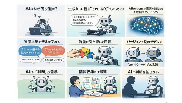 生成AIはなぜ間違えるのか？｜仕組みからわかるChatGPT・Geminiの限界と正しい使い方
